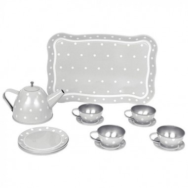 Teeservice mit grauer Box