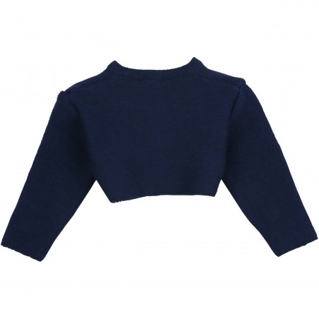 Himmelblaue Strickjacke