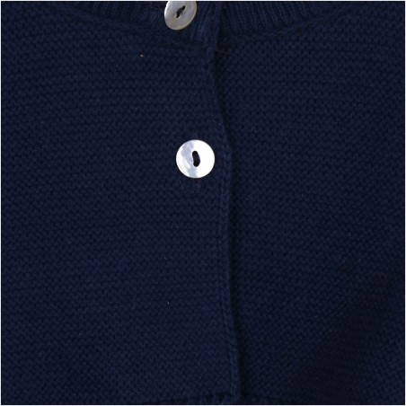 Himmelblaue Strickjacke