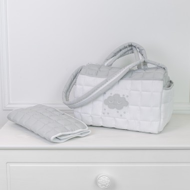 Bolsa fraldas - Coleção Nuvem Branca