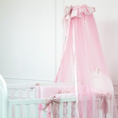 Dosel para cama - Rosa empolvado - Mi bailarina estrella