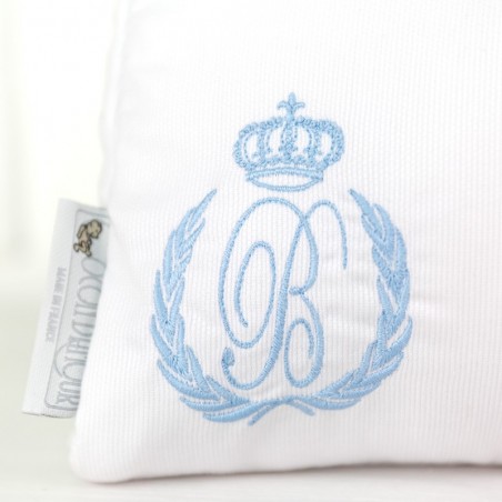 Necessaire - Azul celeste listrado Branco - Coleção César azul celeste