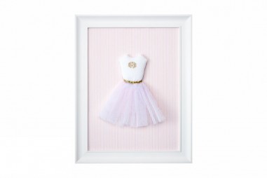 Moldura decorativa - Tutu rosa