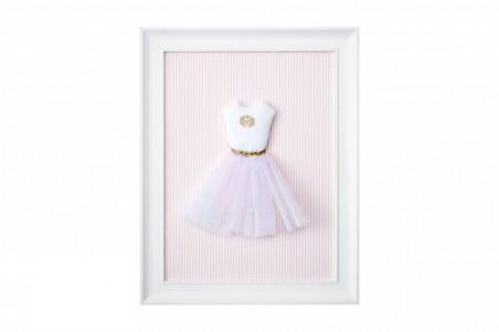 Dekorativer Rahmen - Rosa Tutu