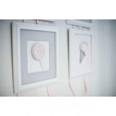 Cornice decorativa - Lecca-lecca rosa